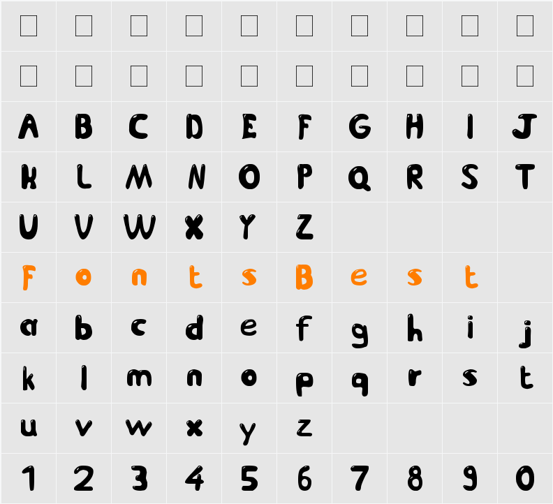 Jetmix Character Map