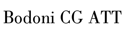 Bodoni CG ATT