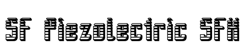 SF Piezolectric SFX Font Image
