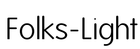 Folks-Light Font Image