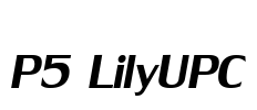 P5 LilyUPC Font Image