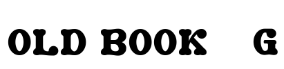 Old Book__G Font Image