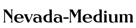 Nevada-Medium Font Image