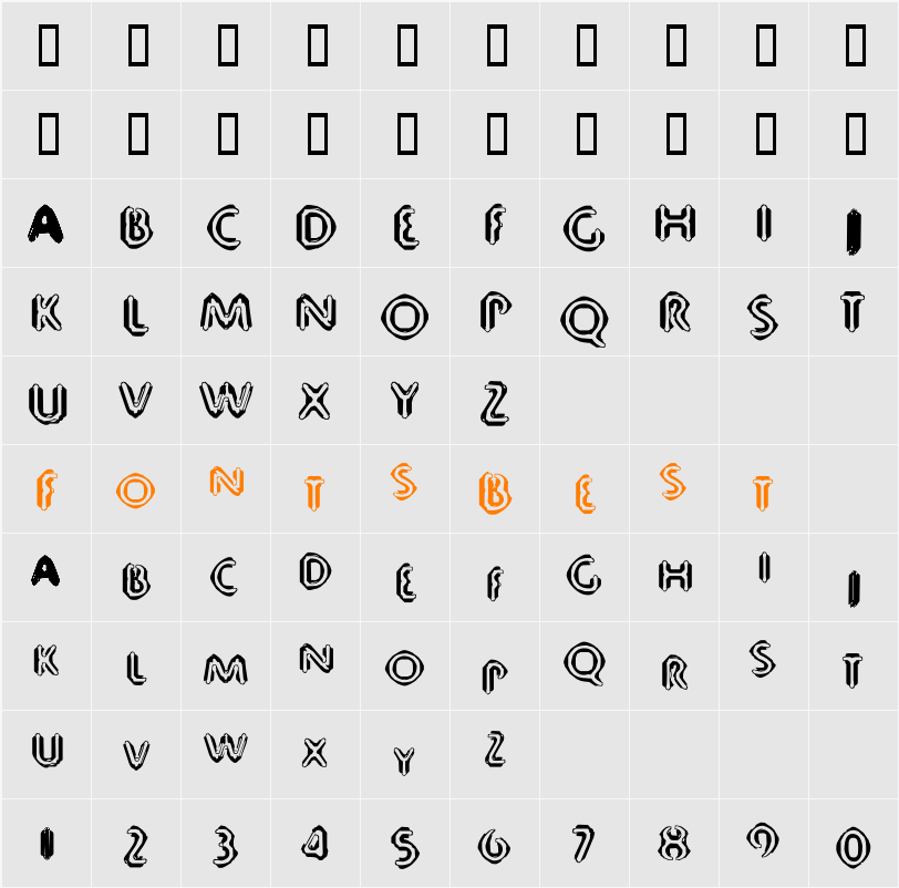 80 Decibels Character Map