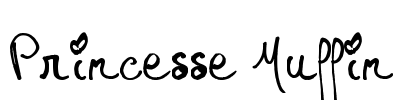 Princesse Muffin Font Image
