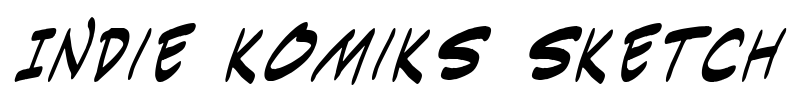 Indie Komiks Sketch Font Image