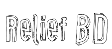 Relief BD Font Image