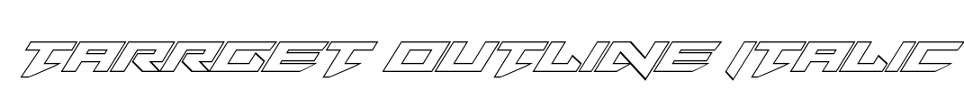 Tarrget Outline Italic