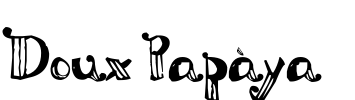 Doux Papàya  Font Image