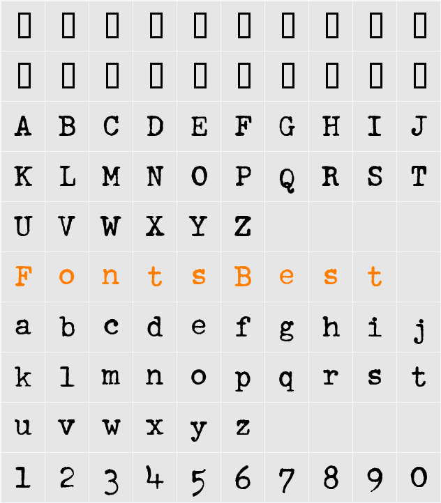 SchmutzICG Character Map