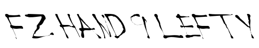 FZ HAND 9 LEFTY Font Image