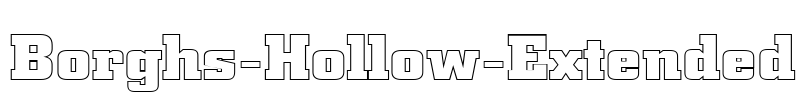Borghs-Hollow-Extended Font Image