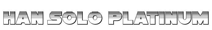 Han Solo Platinum Font Image