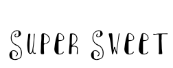 Super Sweet Font Image