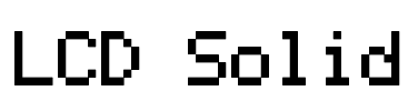 LCD Solid Font Image