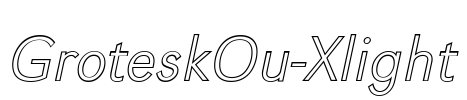 GroteskOu-Xlight