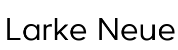 Larke Neue Font Image