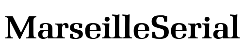 MarseilleSerial Font Image