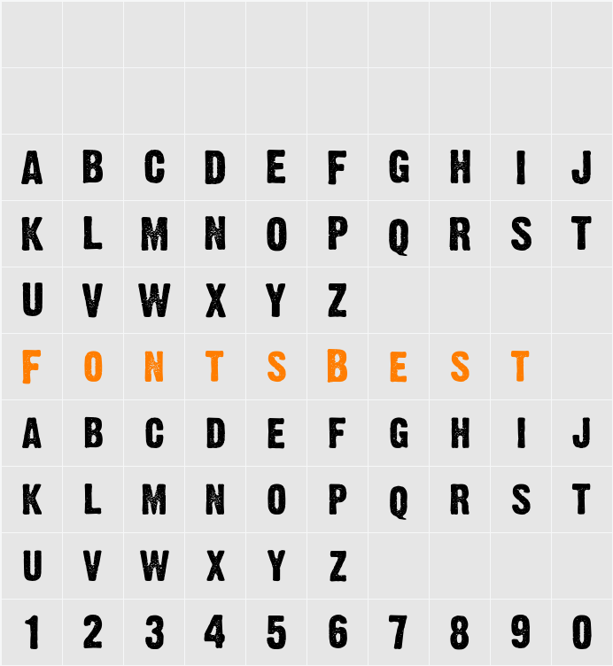 Dirty Headline Character Map