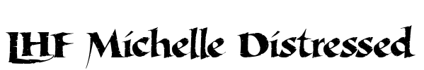LHF Michelle Distressed Font Image
