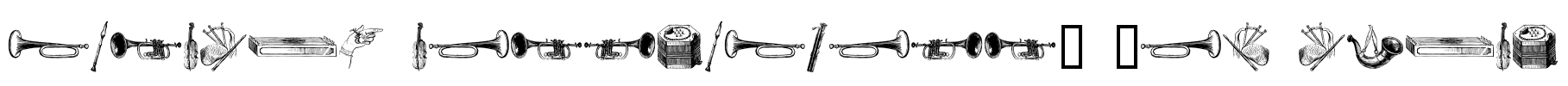musical instruments, 2nd chair Font Image