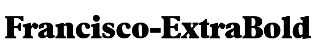 Francisco-ExtraBold