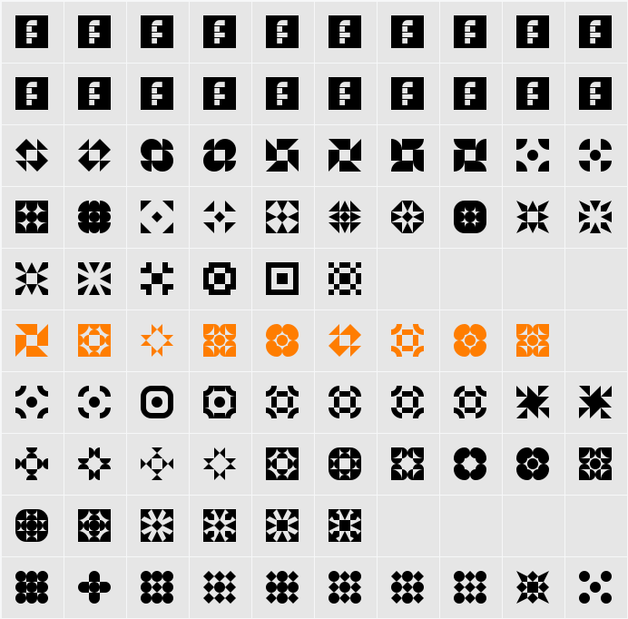 5Geomedings Character Map