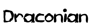 Draconian Font Image