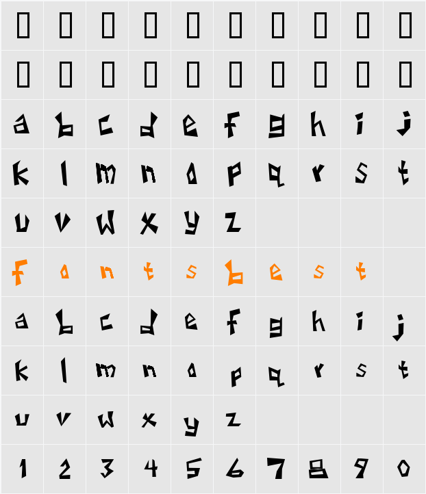untitled3 Character Map
