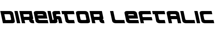 Direktor Leftalic Font Image
