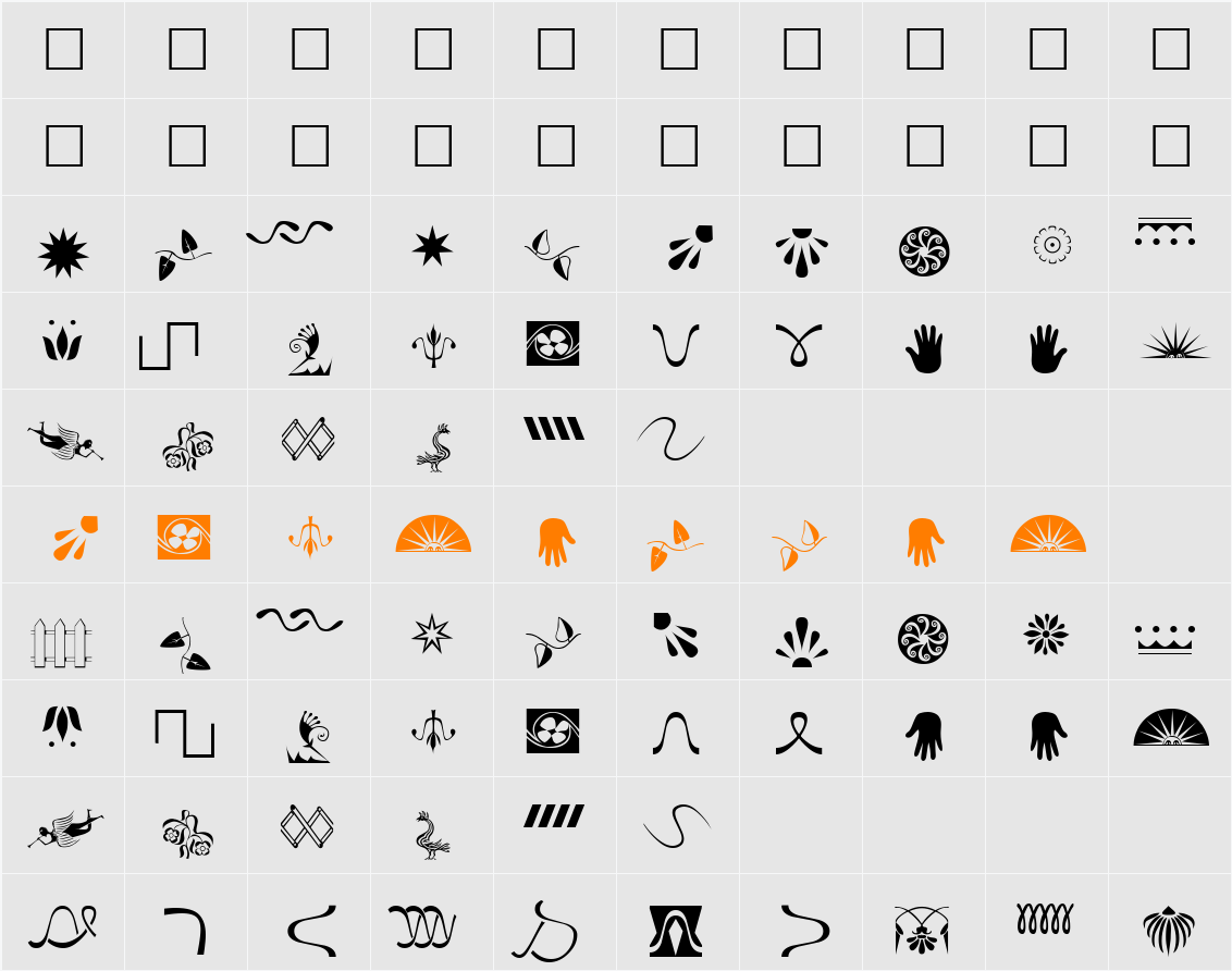 Rooming Character Map