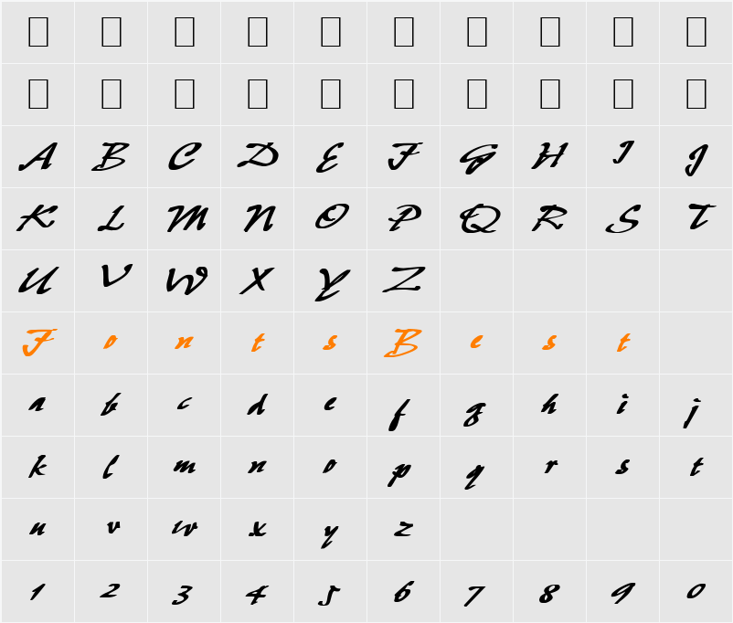 Suicidal 2 Character Map
