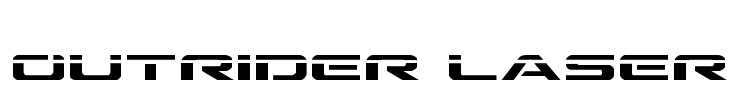 Outrider Laser Font Image