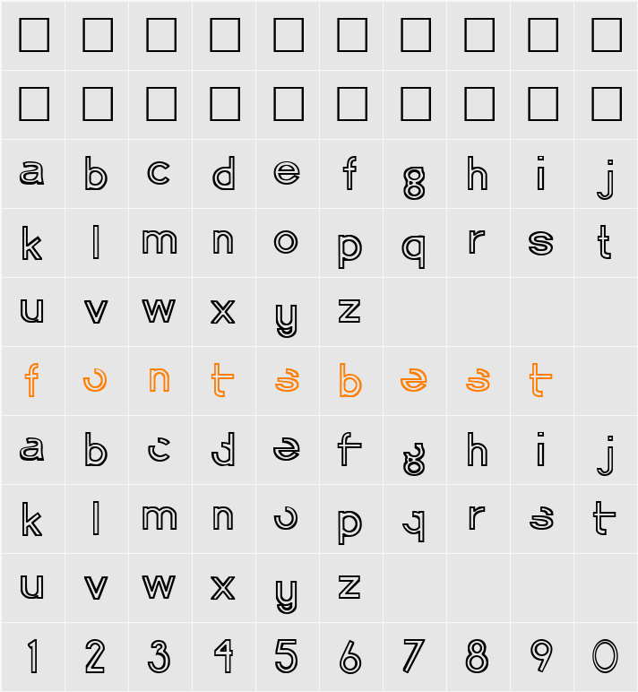 Erasure Character Map