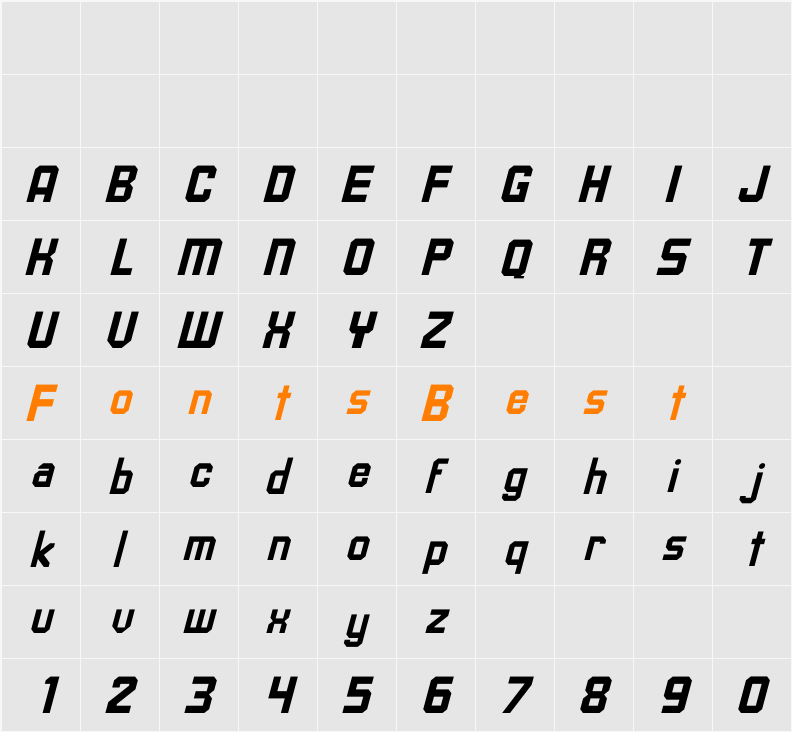 Upsilon Italic Character Map