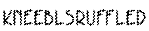 KneeblsRuffled Font Image