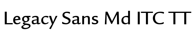 Legacy Sans Md ITC TT Font Image