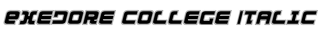 Exedore College Italic