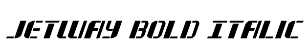 Jetway Bold Italic Font Image