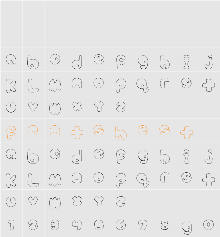 bubbletea hollow Character Map