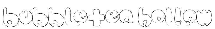 bubbletea hollow Font Image