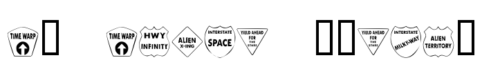 KR Kinda Spacey Font Image