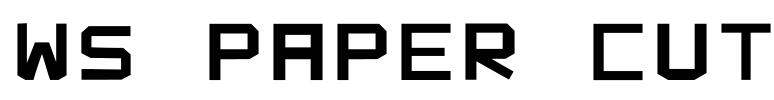 WS Paper Cut Font Image