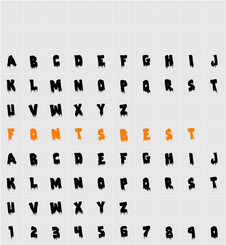 Zombie Control Rotated Character Map