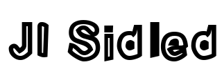 JI-Sidled Font Image