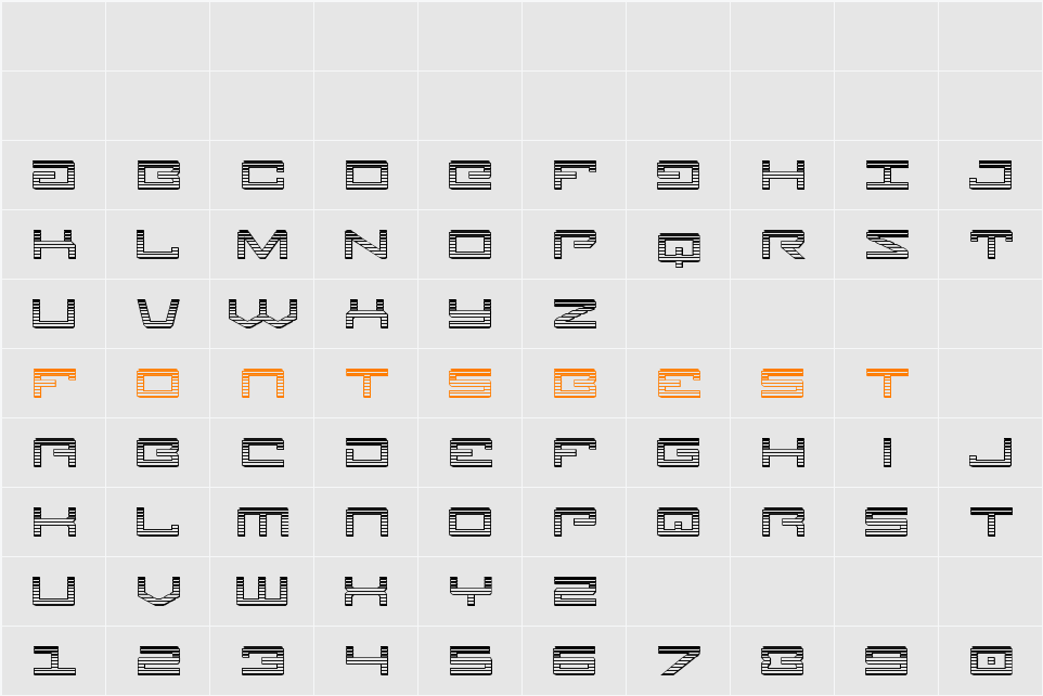 Legion Chrome Character Map