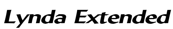 Lynda Extended Font Image