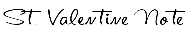 St. Valentine Note