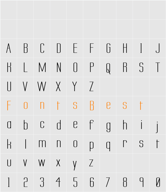 Labtop Secundo Wide Character Map