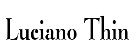 Luciano Thin Font Image